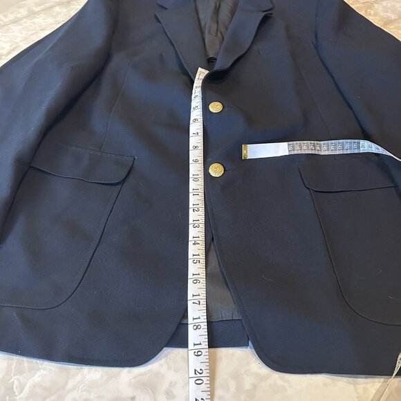 Blue Christian Brooks Blazer, Great Condition, Made In The USA, Inside Pocket - Picture 4 of 4